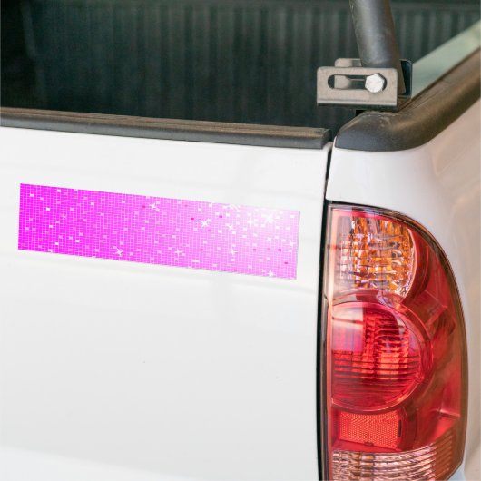 disco roze bumper sticker (Op Truck)