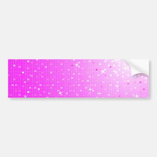 disco roze bumper sticker (Voorkant)