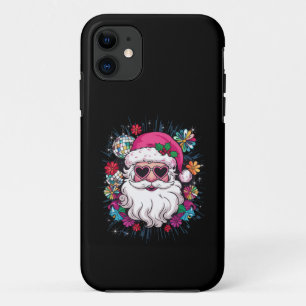 Disco Roze Kerstman Grappig Kerstfeest Case-Mate iPhone Case