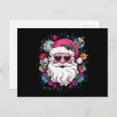 Disco Roze Kerstman Grappig Kerstfeest Feestdagenkaart (Voorkant / Achterkant)
