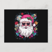 Disco Roze Kerstman Grappig Kerstfeest Feestdagenkaart (Voorkant)