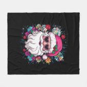 Disco Roze Kerstman Grappig Kerstfeest Fleece Deken (Voorkant (Horizontaal))