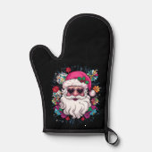 Disco Roze Kerstman Grappig Kerstfeest Ovenwant (Voorkant)