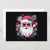 Disco Roze Kerstman Kerstmis Grappig Kerstfeest  Feestdagenkaart (Voorkant / Achterkant)