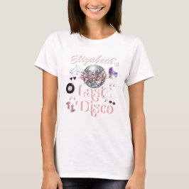 Disco Roze Retro Rolschaatsen | Meidenavond T-shirt