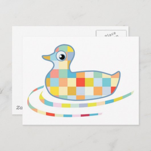 Disco Rubber Ducky Briefkaart (Voorkant / Achterkant)