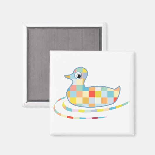 Disco Rubber Ducky Magneet (Voorkant / Achterkant)