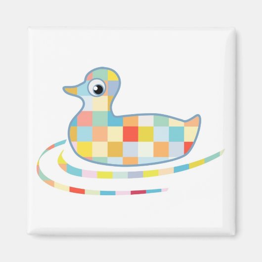 Disco Rubber Ducky Magneet (Voorkant)