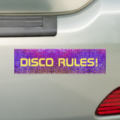 Disco Rules! Bumpersticker (Op auto)
