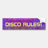 Disco Rules! Bumpersticker (Voorkant)