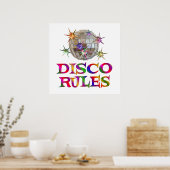 Disco Rules Poster (Keuken)