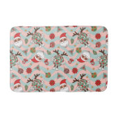 Disco Santa en rendier vakantiepatroon Badmat (Voorkant)