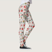 Disco Santa en rendier vakantiepatroon Leggings (Rechts)