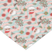 Disco Santa en rendier vakantiepatroon Tafelkleed (Gekanteld)