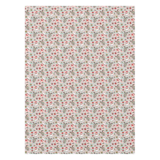 Disco Santa en rendier vakantiepatroon Tafelkleed (Voorkant)