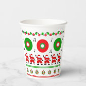 Disco Santa Papieren Bekers (Achterkant)