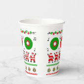 Disco Santa Papieren Bekers (Links)