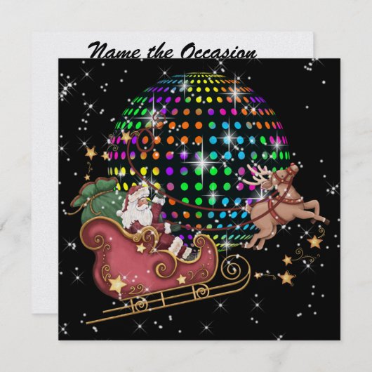 DISCO Santa - Partij - SRF Kaart (Voorkant / Achterkant)