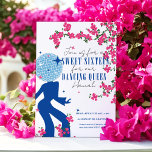 Disco Santorini Music Bougainvillea Sweet Sixteen Kaart<br><div class="desc">Vervoer uw gasten naar Griekenland met ons op Bougainvillea geïnspireerde Dancing Queen Sweet 16 Collectie! Ervaar de allure van de Middellandse Zee in elk detail van uw zoete zestien feest. Geïnspireerd door de levendige kleuren en muzikale ritmes van Griekenland, zullen onze roze en blauwe bougainvillea-thema uitnodigingen en decor u en...</div>