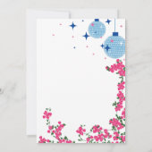 Disco Santorini Music Bougainvillea Sweet Sixteen Kaart (Achterkant)