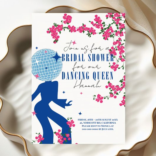 Disco Santorini Music Bougainvillea Vrijgezellenfe Kaart