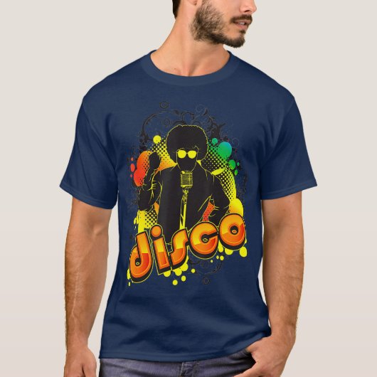 Disco Schattigee Gepassioneerde Retro Muziek Fans  T-shirt (Voorkant)