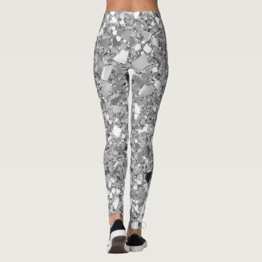 Disco Silver Glam  Leggings (Achterkant)