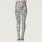 Disco Silver Glam  Leggings (Voorkant)
