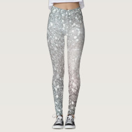 Disco Silver Glam Leggings
