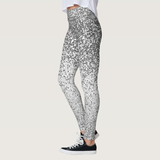 Disco Silver Glam  Leggings (Links)
