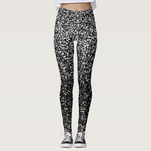 Disco Silver Glam  Leggings (Voorkant)
