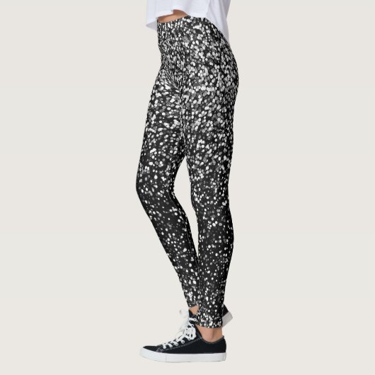 Disco Silver Glam  Leggings (Links)