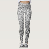 Disco Silver Glam  Leggings (Voorkant)
