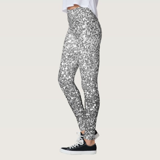 Disco Silver Glam  Leggings (Links)