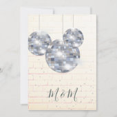 Disco Silver Rustic Brick Uitnodiging (Voorkant)