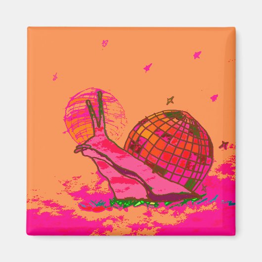 Disco Slak Koelkastmagneet Magneet (Voorkant)