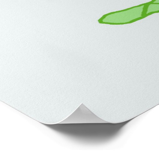 Disco Snakes Poster in Green (Hoek)