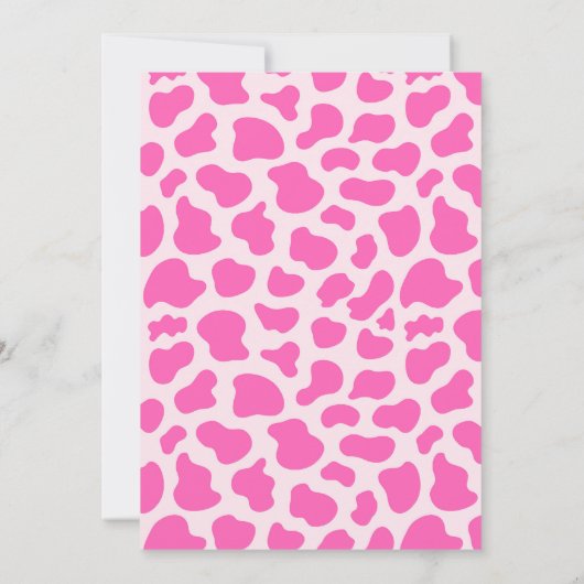 Disco Space Cowgirl Rodeo Birthday Party Kaart (Achterkant)