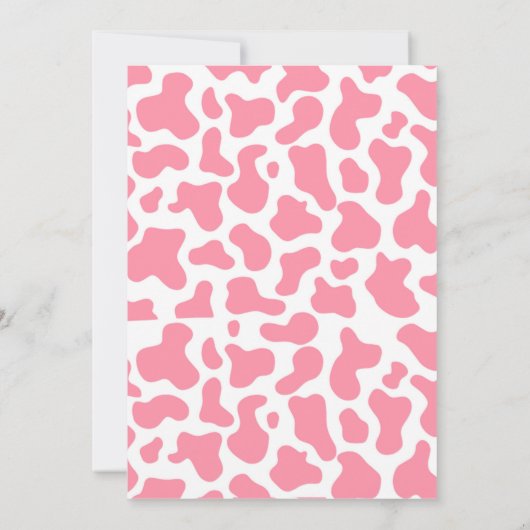 Disco Space Roze Cowgirl Western Verjaardag Kaart (Achterkant)