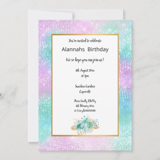 DISCO SPARKLE BIRTHDAY KAART (Voorkant)