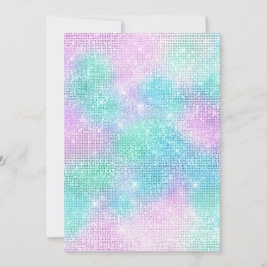 DISCO SPARKLE BIRTHDAY KAART (Achterkant)