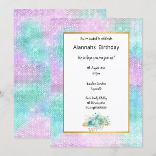 DISCO SPARKLE BIRTHDAY KAART