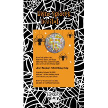 Disco Spiders Halloween Oranje Retro Kostuum Feest