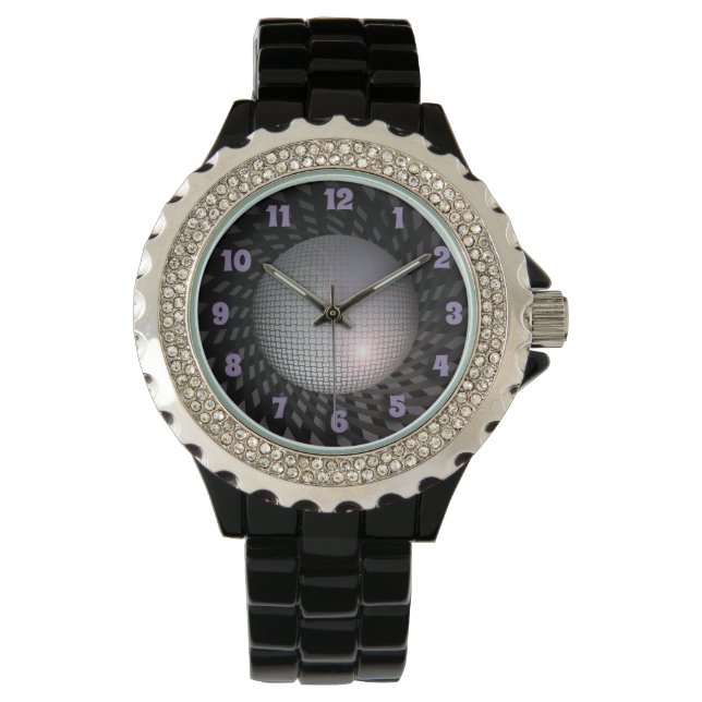 Disco Spiegelbal Horloge (Voorkant)