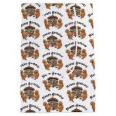 Disco Squirrels Birthday Medium Cadeauzakje (Achterkant)