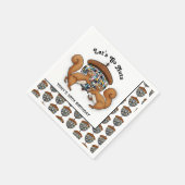 Disco Squirrels Birthday Party Napkins Servet (Hoek)