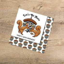 Disco Squirrels Birthday Party Napkins Servet