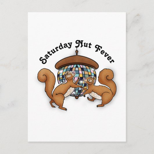 Disco Squirrels Briefkaart (Voorkant)