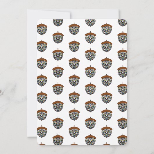 Disco Squirrels Farewell Party Invitation Kaart (Achterkant)