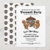 Disco Squirrels Farewell Party Kaart (Voorkant / Achterkant)